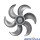 HÉLICE PARA VENTILADOR BRITÂNIA | PHILCO 6 PÁS 40CM BVT410P | BVC450P | BVT405 | BVT440 | PVT400 |  COR: CINZA CLARO